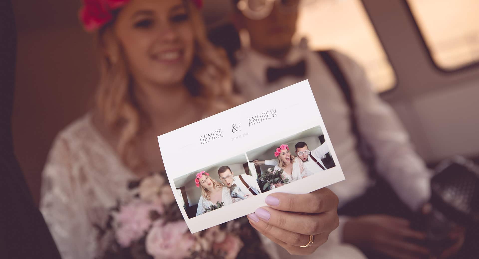 Retro Fotobus mit Template und Sofortausdrucke